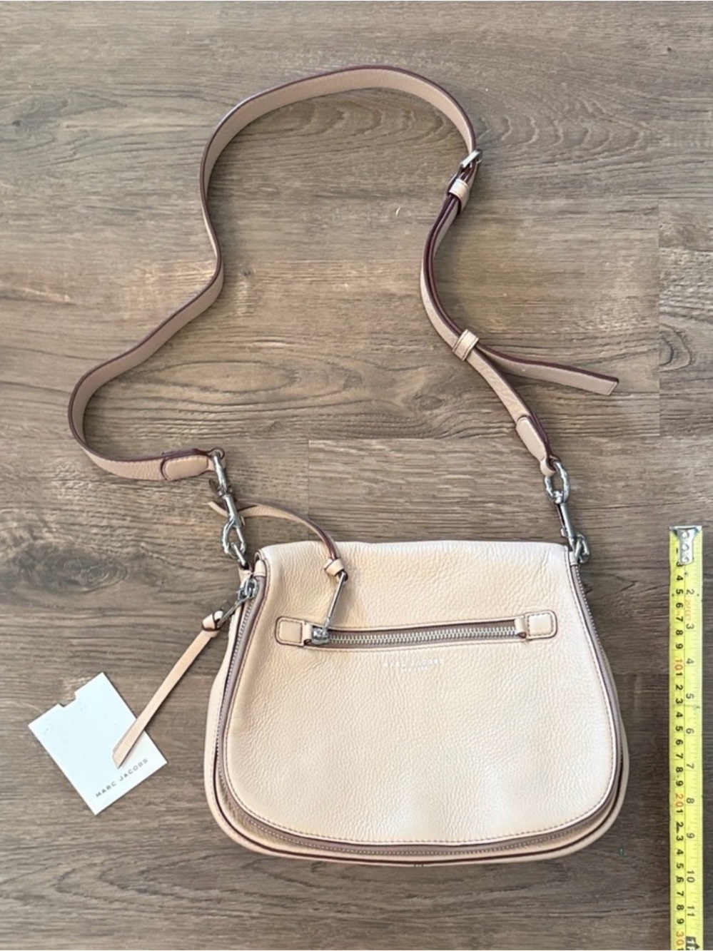 Marc Jacobs Recruit Nomad saddle bag in blush Crossbody in Blush Leather